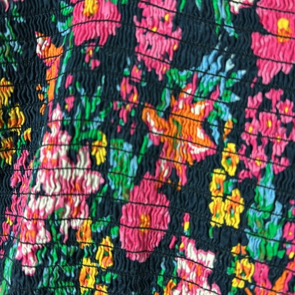 J. Crew Factory Floral Smocked Tiered Midi Dress XS - Picture 11 of 12